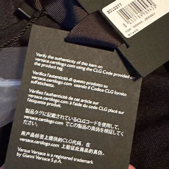 Brand New Versus Versace Black crop Top with Classic gold lion buttons - Picture 7 of 10